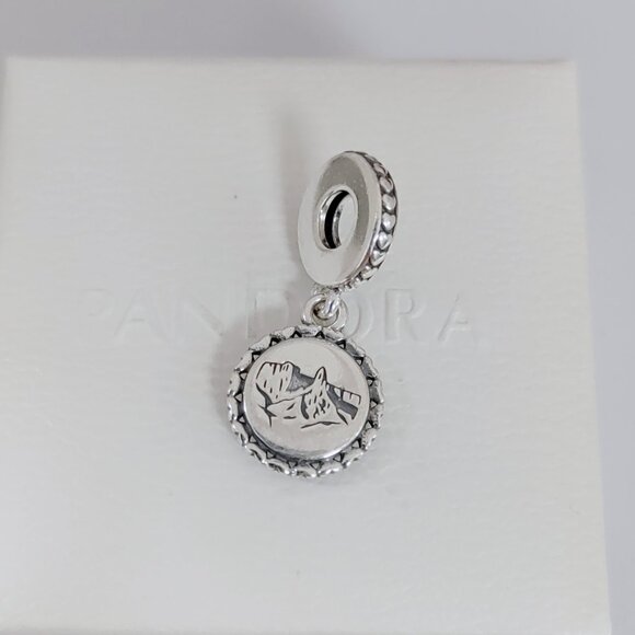 Pandora Saudi Exclusive Dangle Charm S925 Silver Bracelet Pendant with box - Picture 6 of 7